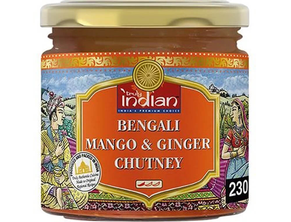 Truly Indian Chutney Bengali Mango a zázvor 230 g