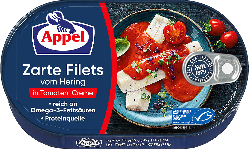 Appel Filety ze sleďů v rajčatové omáčce 200 g