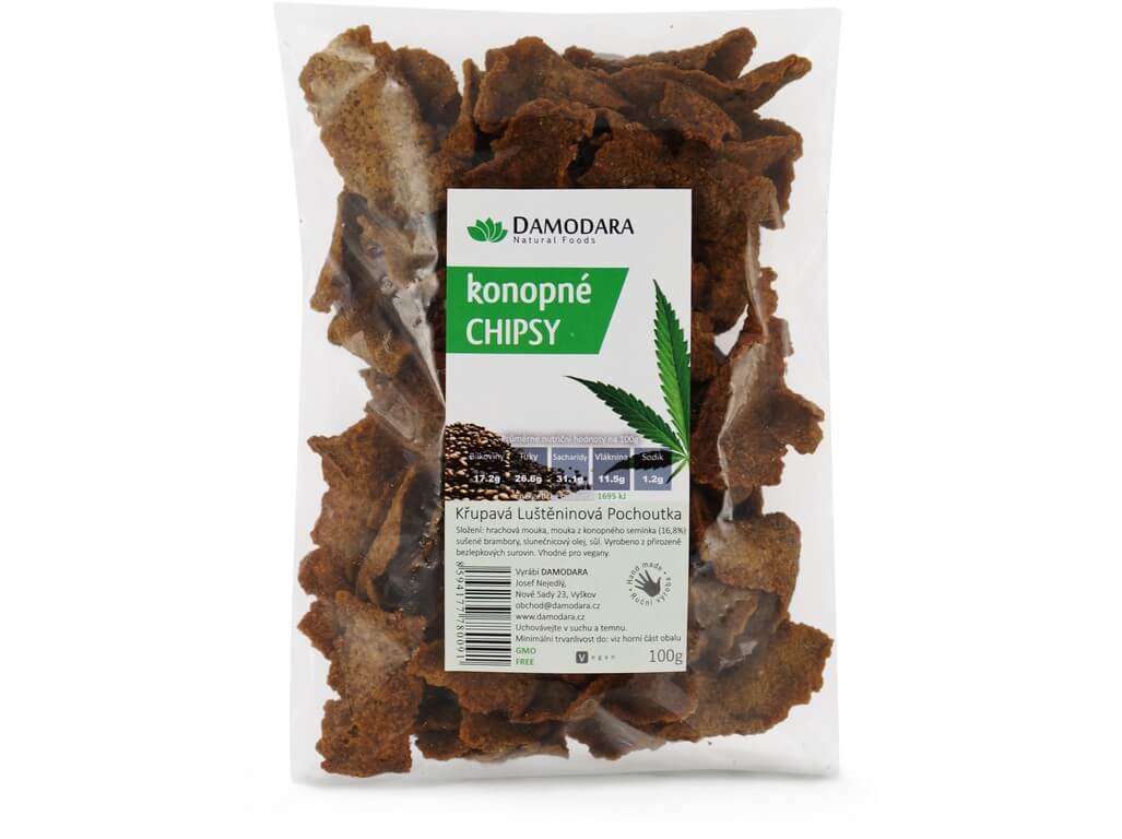 Damodara Konopné chipsy 100g