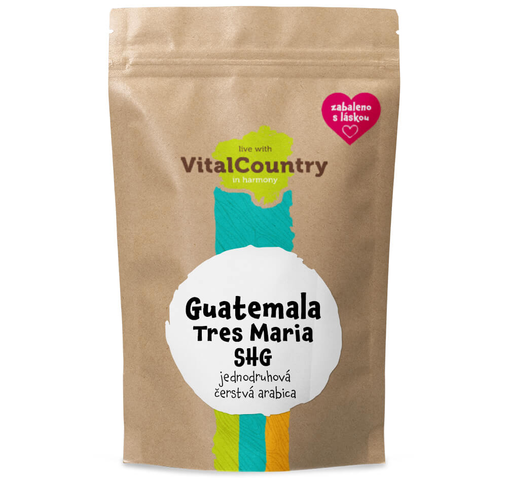 Vital Country Guatemala Tres Maria SHG Množství: 1kg, Varianta: Zrnková
