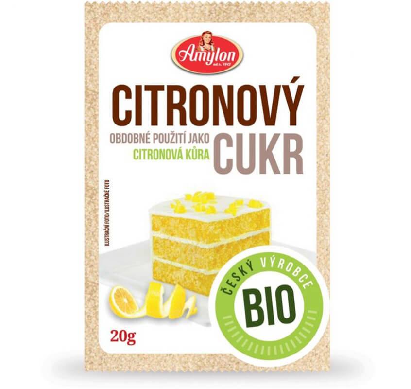 Bio citronový cukr Amylon 20g