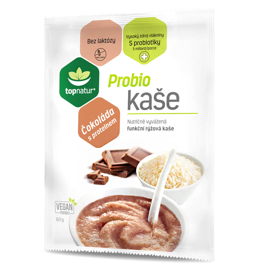 Topnatur Probio kaše protein s čokoládou 60g