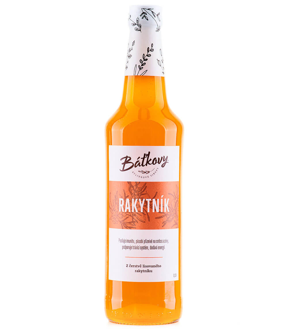 Báťkovy bylinkové sirupy Rakytníkový sirup 500ml