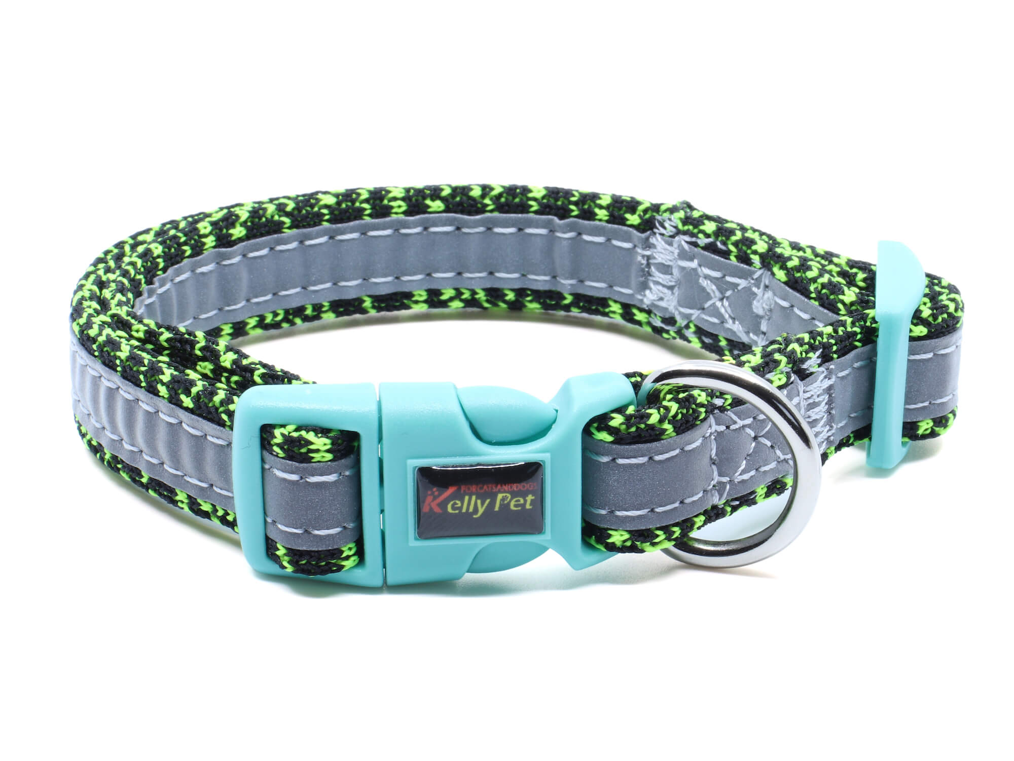 Vsepropejska Pied reflexní obojek pro psa | 20 - 68 cm Barva: Zelená, Obvod krku: 23 - 36 cm
