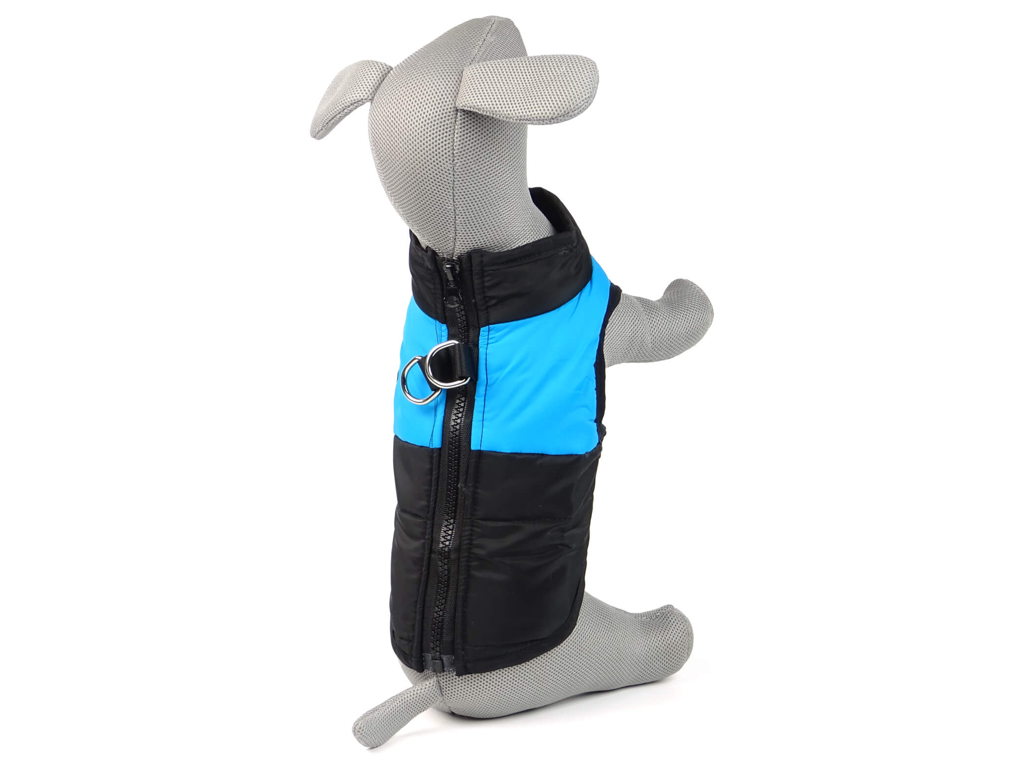 Vsepropejska Rainy obleček pro psa na zip Barva: Černo-modrá, Délka zad (cm): 53, Obvod hrudníku: 66 - 75 cm