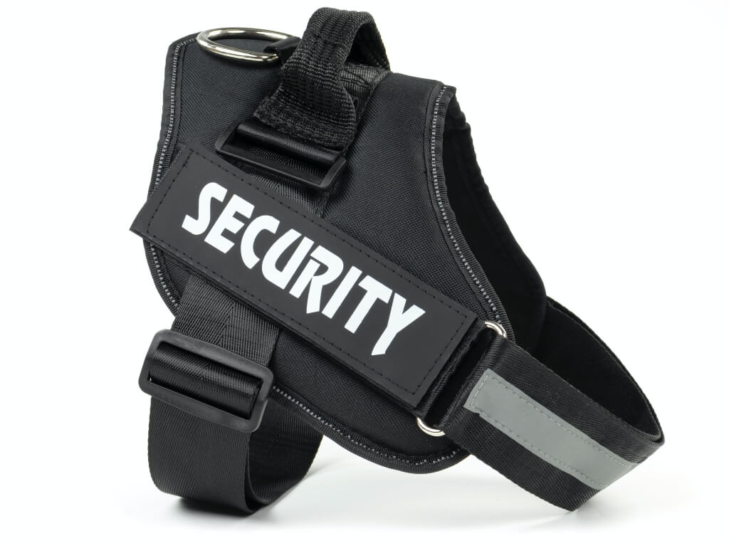 Vsepropejska Security černý postroj pro psa | 51 – 115 cm Barva: Černá, Obvod hrudníku: 85 - 115 cm