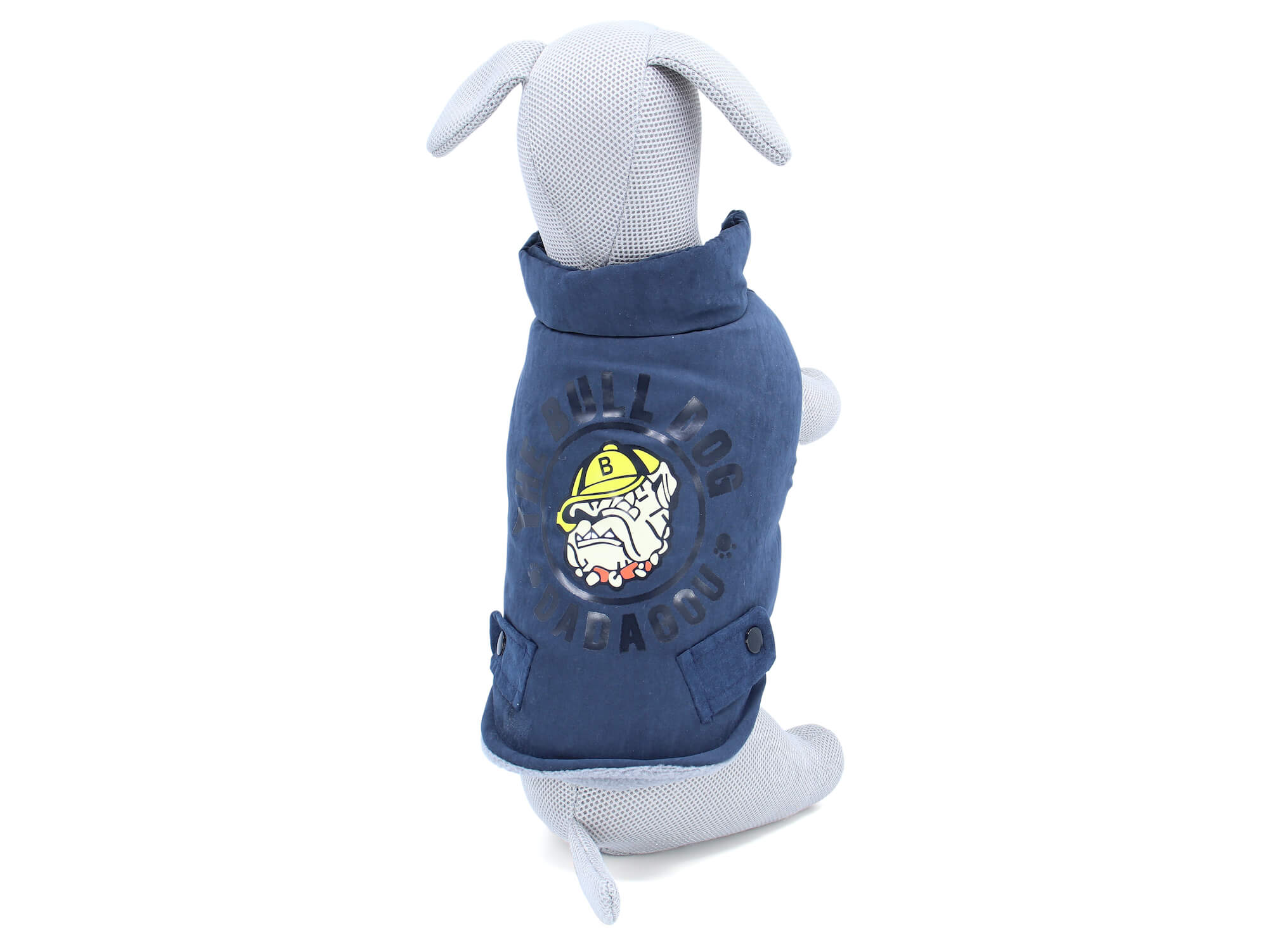Vsepropejska Bulldog zimní bunda pro psa Barva: Modrá, Délka zad (cm): 39, Obvod hrudníku: 64 - 70 cm