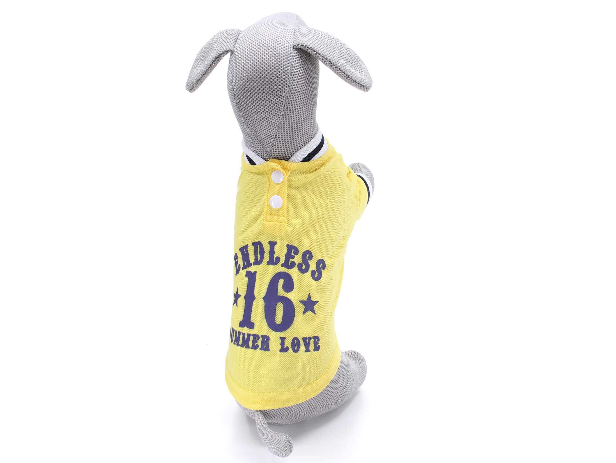 Vsepropejska Verdel tričko s knoflíky pro psa Barva: Žlutá, Délka zad (cm): 31, Obvod hrudníku: 49 - 54 cm