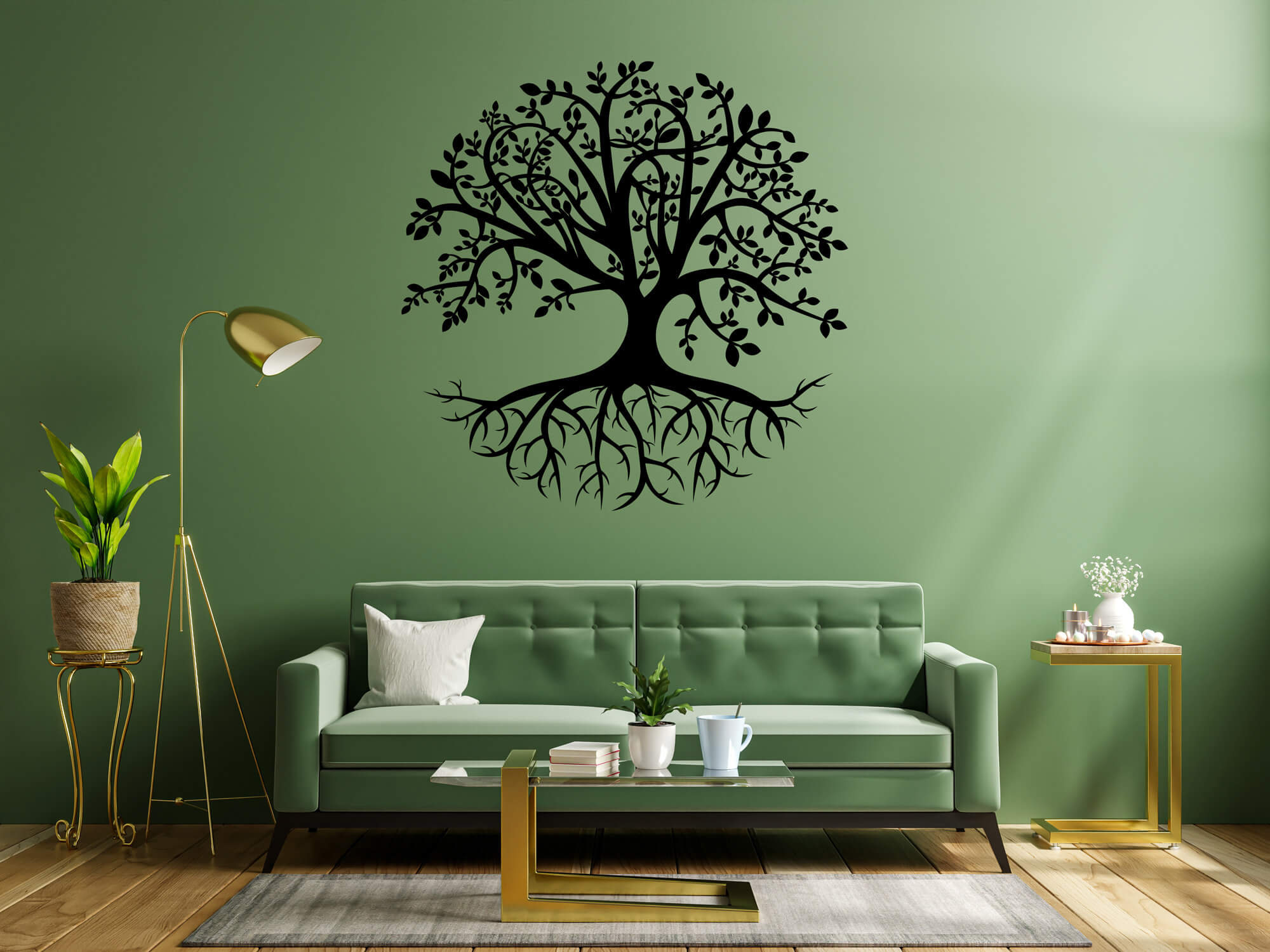 Vsepropejska Strom života 11 dekorace na zeď Rozměr (cm): 38 x 37, Dekor: Černá