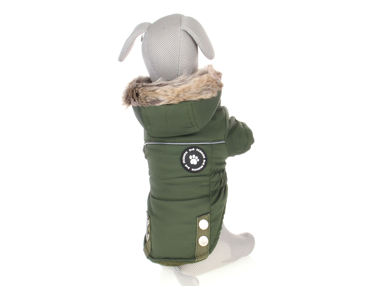 Vsepropejska Ronys zimní bunda pro psa Barva: Zelená, Délka zad (cm): 25, Obvod hrudníku: 32 - 36 cm