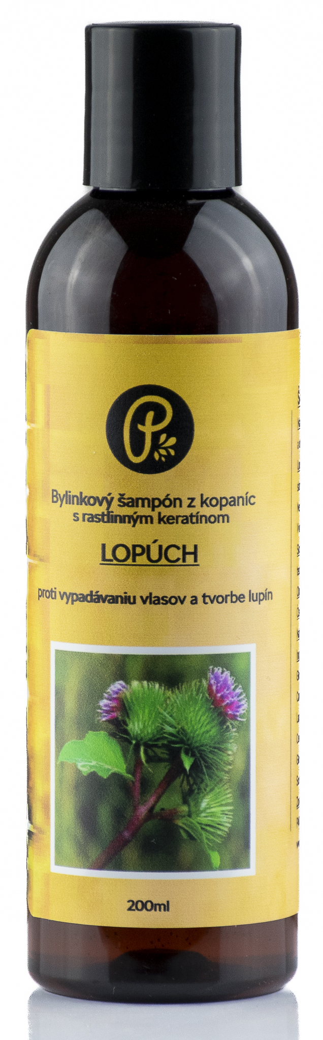 PANAKEIA ŠAMPÓN lopúch - bylinkový s prírodným keratínom proti vypadávaniu vlasov a tvorbe lupín 200ml