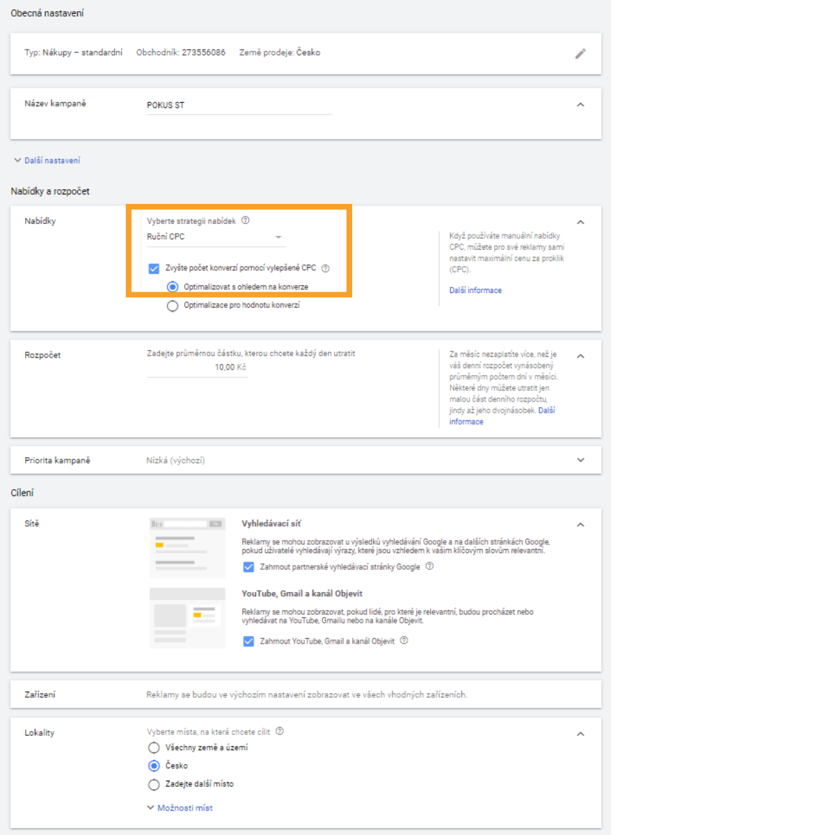 Jak nastavit reklamu v Google Ads, Filipes Media, online marketing, Google nákupy.