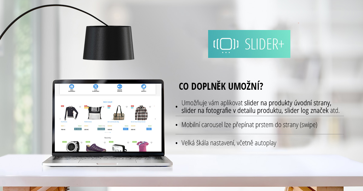 Slider+ - Shoptet Doplňky