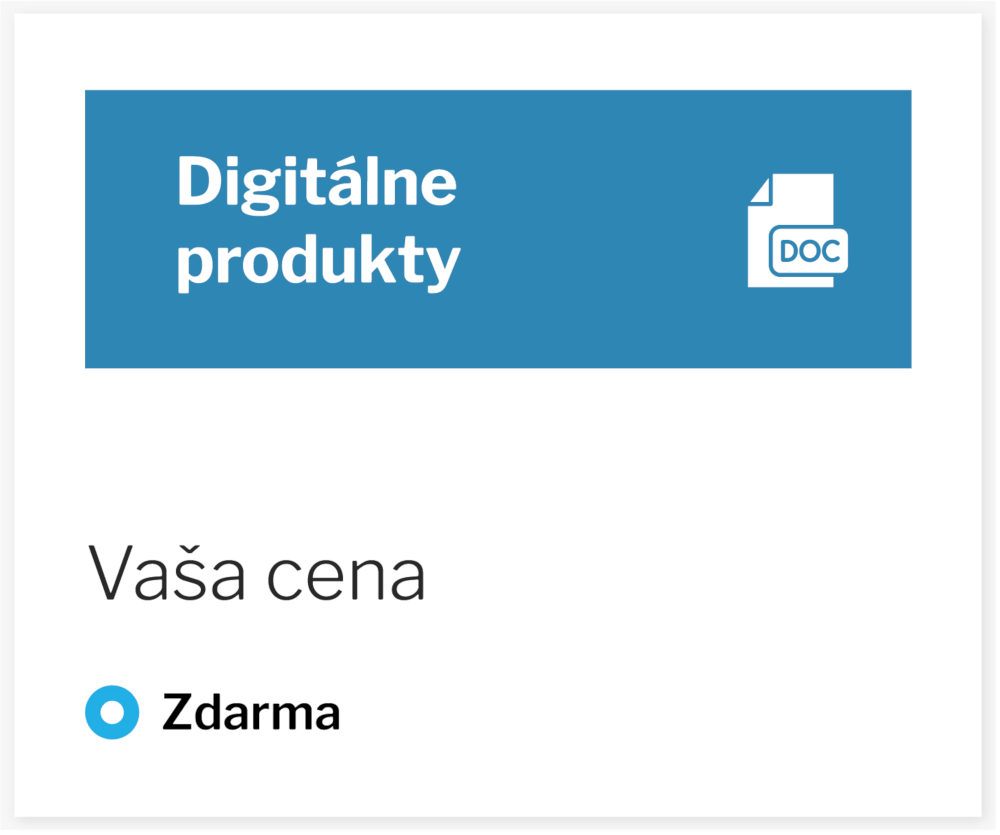 Doplnok Digitálne produkty