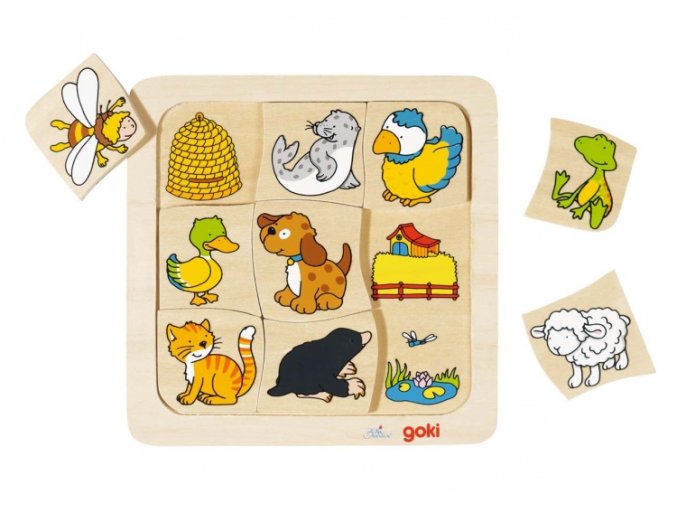 Fantazijní puzzle - Kdo kde bydlí