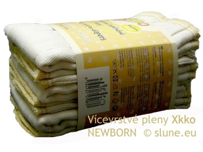 Vícevrstvá plena Xkko - NEWBORN (6 ks)