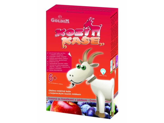 KOZÍ KAŠE - Ovesná se švestkami a jablkem ( plus 6m.)