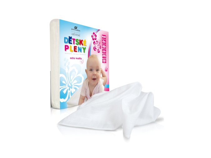 Libštátské bavlněné plenky EXTRA kvalita 80x80 cm (10 ks)