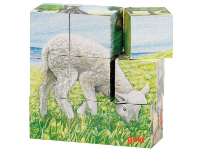 Kostky s obrázkem – Zvířátka na statku