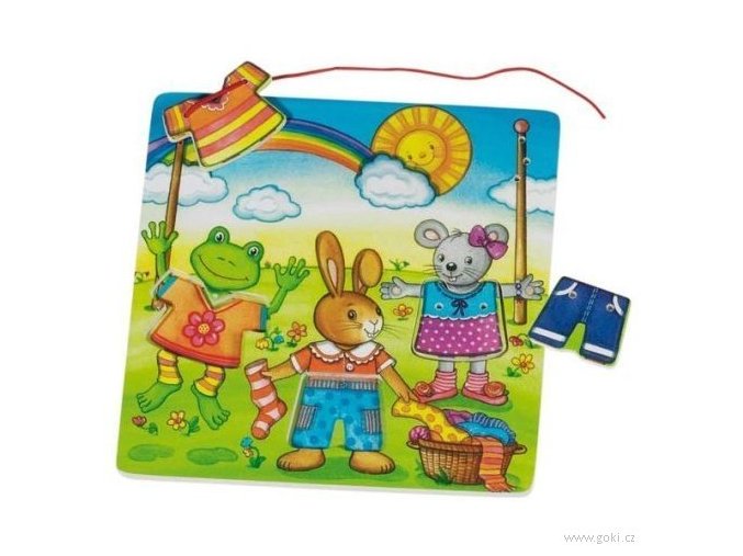 Provlékací puzzle DEN PRÁDLA