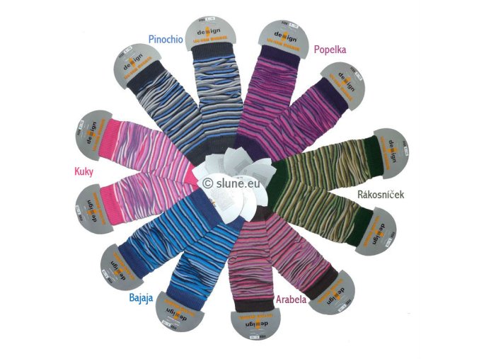 Návleky Design Socks - jemné proužky