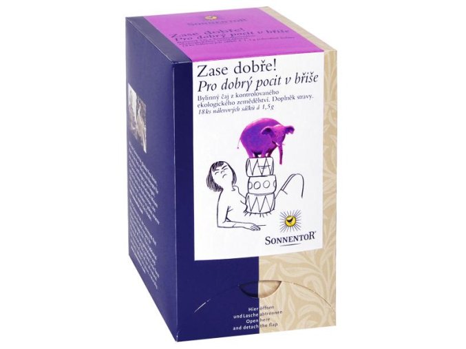 SONNENTOR bylinný čaj Zase dobře! - PRO DOBRÝ POCIT V BŘIŠE