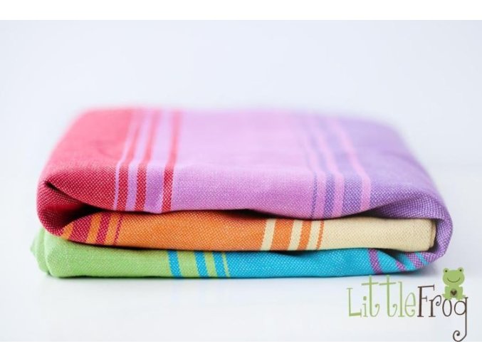 LittleFrog - ŠÁTEK se lnem Agate Natur II - BARVY DUHY