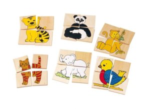 Sada puzzle pro nejmenší v krabičce - ZVÍŘÁTKA