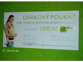 SLUNE.EU - Dárkový poukaz v hodnotě 1.500 Kč