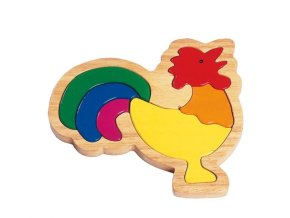 Dřevěné puzzle v rámečku
