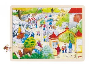 Velké puzzle na desce ZOO