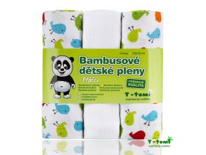 Bambusové pleny T-TOMI, 3 ks