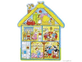 Neobyčejné puzzle NÁŠ STATEK  v domečku (43 dílků)