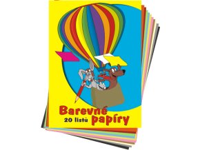 Barevné papíry, A4 (20 listů)