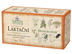Bylinný čaj GREŠÍK devatero kvítí - LAKTAČNÍ