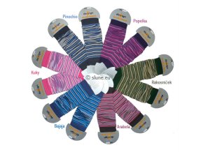 Návleky Design Socks - jemné proužky