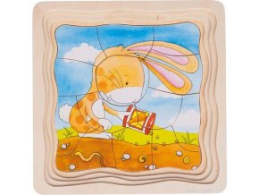 VÝVOJOVÉ vrstvené PUZZLE ze dřeva - ZÁHONEK