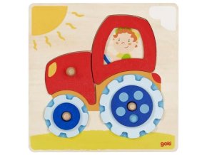 Nasunovací puzzle TRAKTOR S KOLEČKY