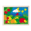 Dřevěné pestrobarevné puzzle