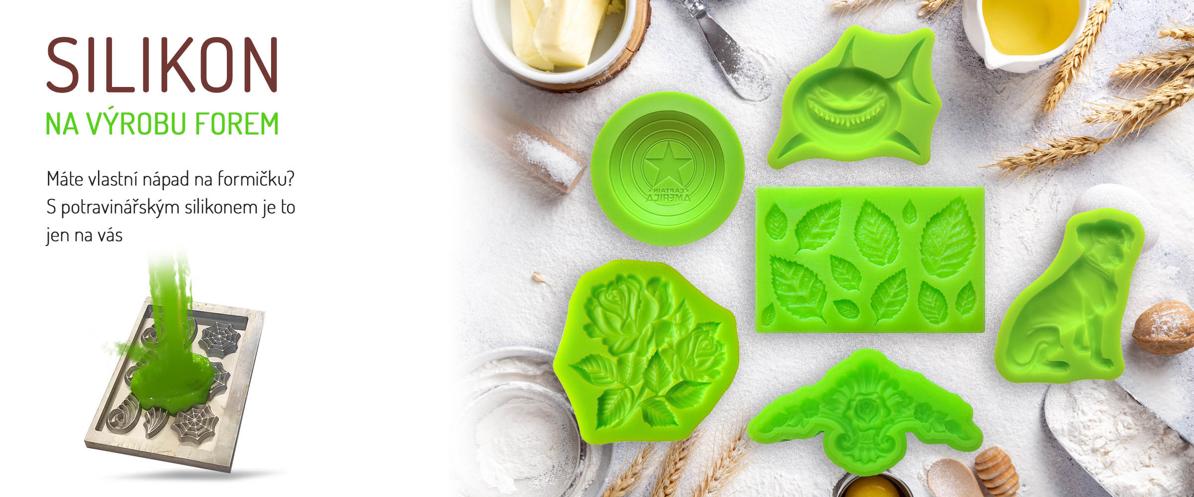 Silikon na výrobu forem