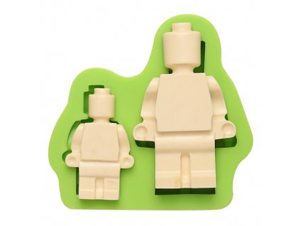 7ES 0838 2 Robots Silicone Molds Fondant Moulds for cake decorating