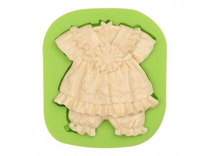 ES 1111 Baby Dress with Sunflowers Silicone Molds