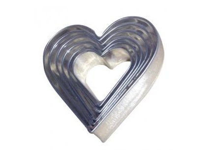 Sada vykrajovátek tvar srdce