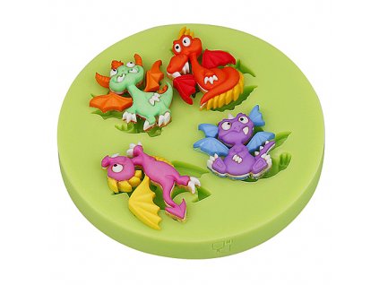 Silikonová formička Dráčci