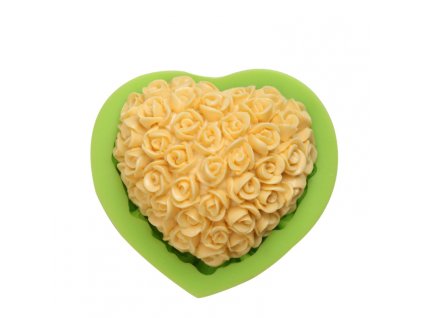 ES 1514 Love heart with flower Silicone Molds for Fondant Cake Decorating