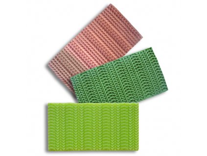 Silikonová formička pletený vzor III