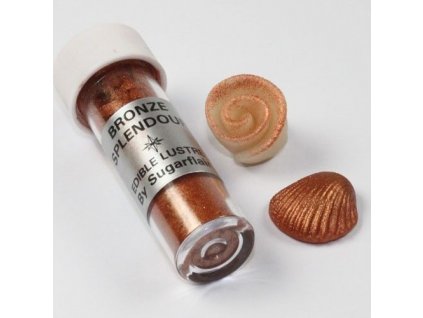 jedla prachova perletova barva sugarflair 7 ml bronze splendour