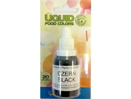 airbrush barva tekuta food colours black 20 ml cerna1