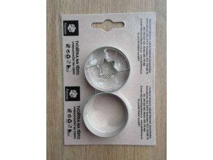 Dvojsada vykrajovátek se středem tvar kolečko