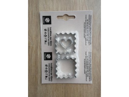 Dvojsada vykrajovátek se středem tvar čtvereček